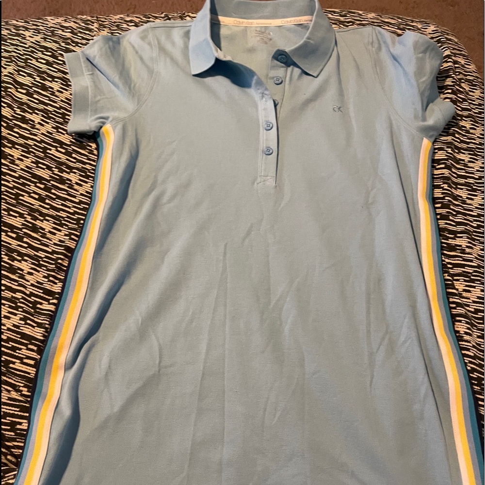 NWT Blue Calvin Klein polo dress